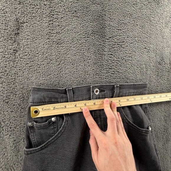 Levi’s Silvertab Jeans Women Charcoal Wash Denim Size 26 Baggy 90’s ACTL 26x25.5 - Picture 12 of 16